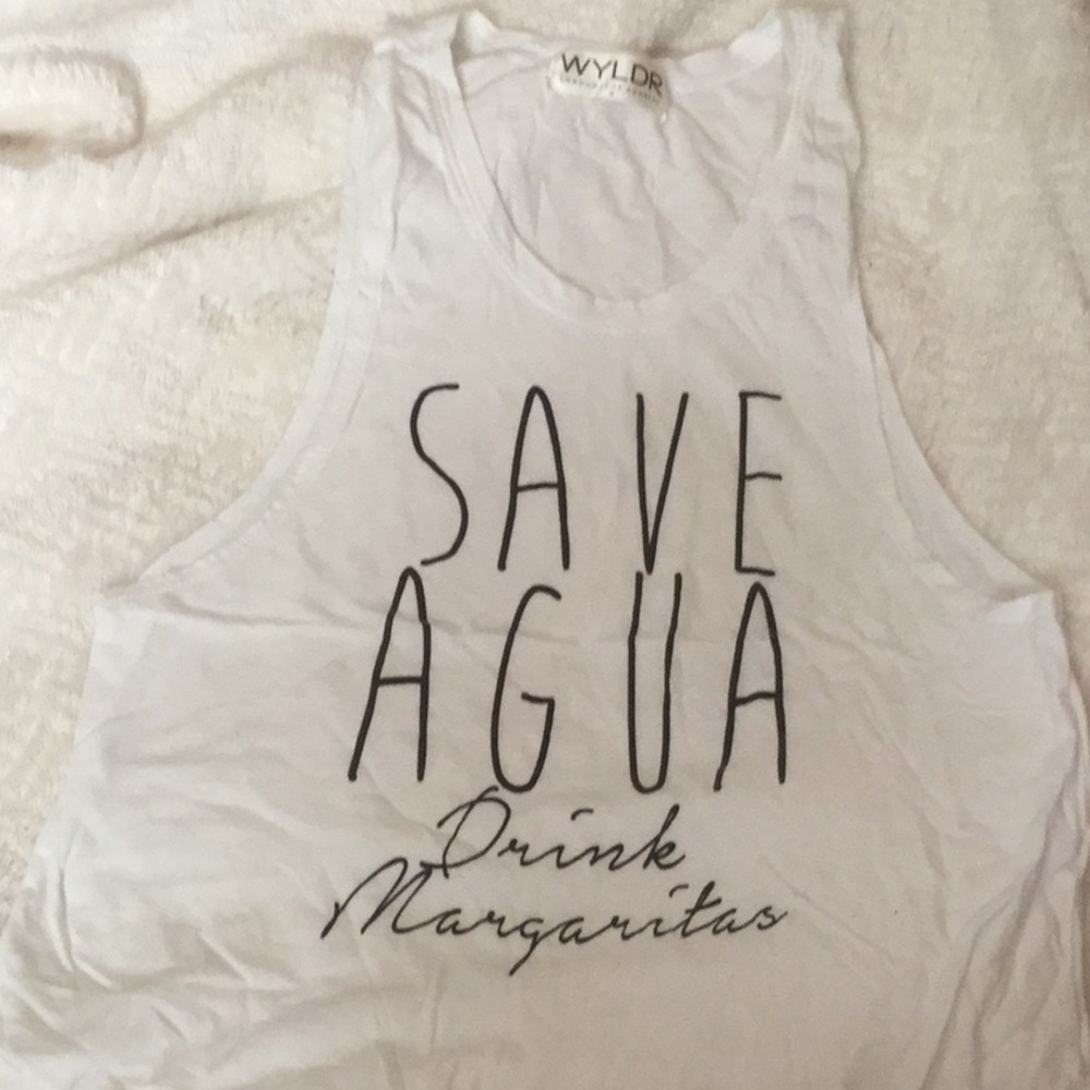 Save Agua Drink Margaritas Tank